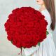 Букет из 101 красной Российской розы