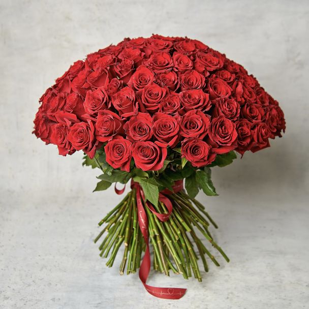 Букет из 101 красной розы